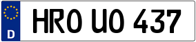 Trailer License Plate